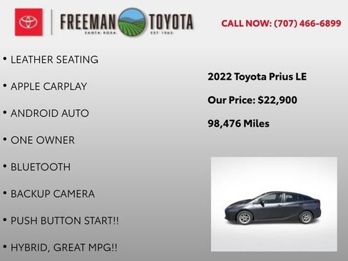 Used 2022 Toyota Prius LE FWD image 5