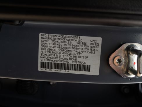 Certified 2022 Honda Ridgeline Black Edition image 48