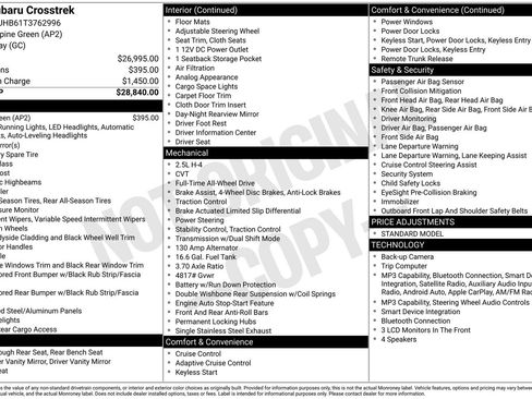 Certified 2026 Subaru Crosstrek 2.5i AWD/4WD image 35