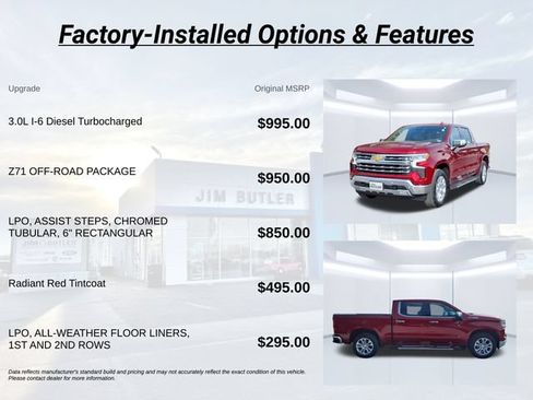 Used 2024 Chevrolet Silverado 1500 LTZ w/ Z71 Off-Road Package AWD/4WD image 3