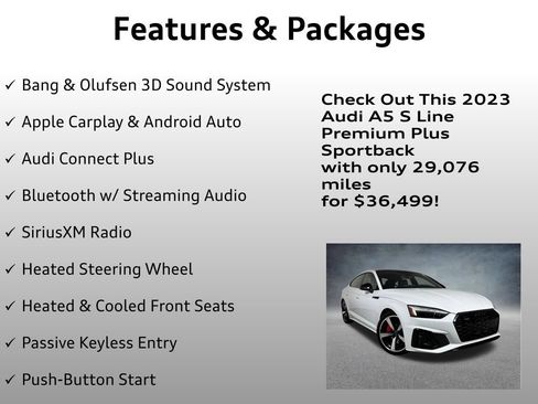 Used 2023 Audi A5 2.0T Premium Plus w/ Premium Plus AWD/4WD image 12