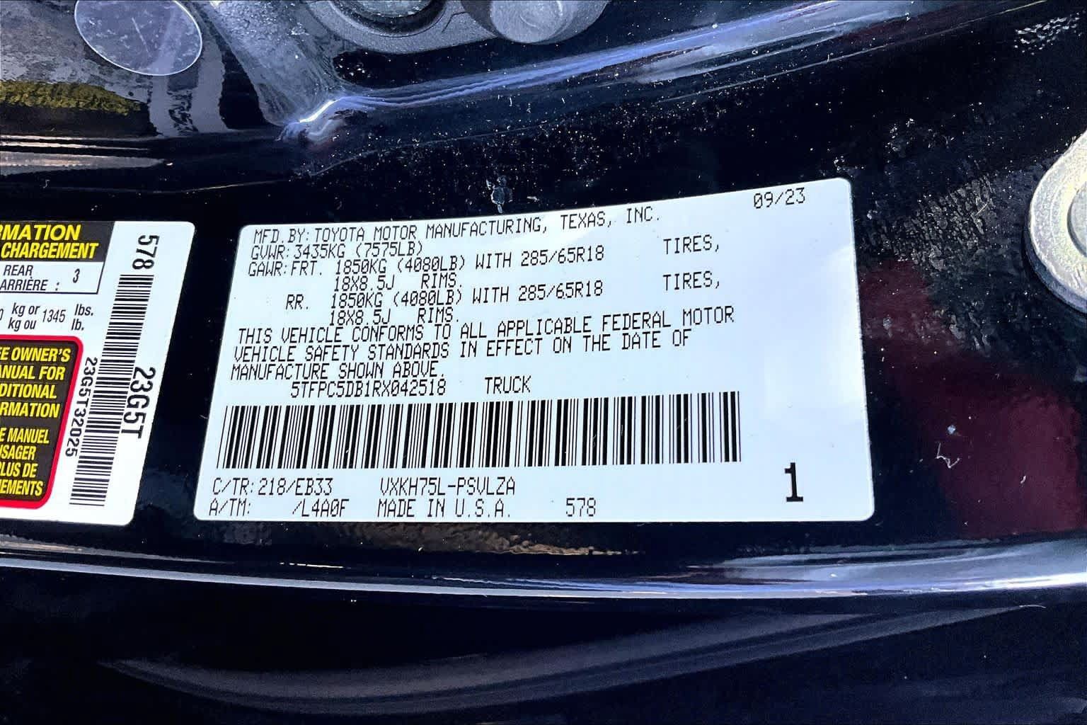 Certified 2024 Toyota Tundra TRD Pro AWD/4WD image 34
