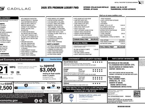 Used 2025 Cadillac XT5 Premium Luxury image 3