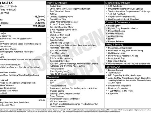 Used 2020 Kia Soul LX image 1