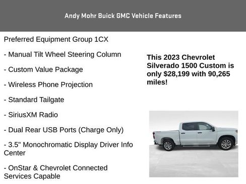 Used 2023 Chevrolet Silverado 1500 Custom AWD/4WD image 14
