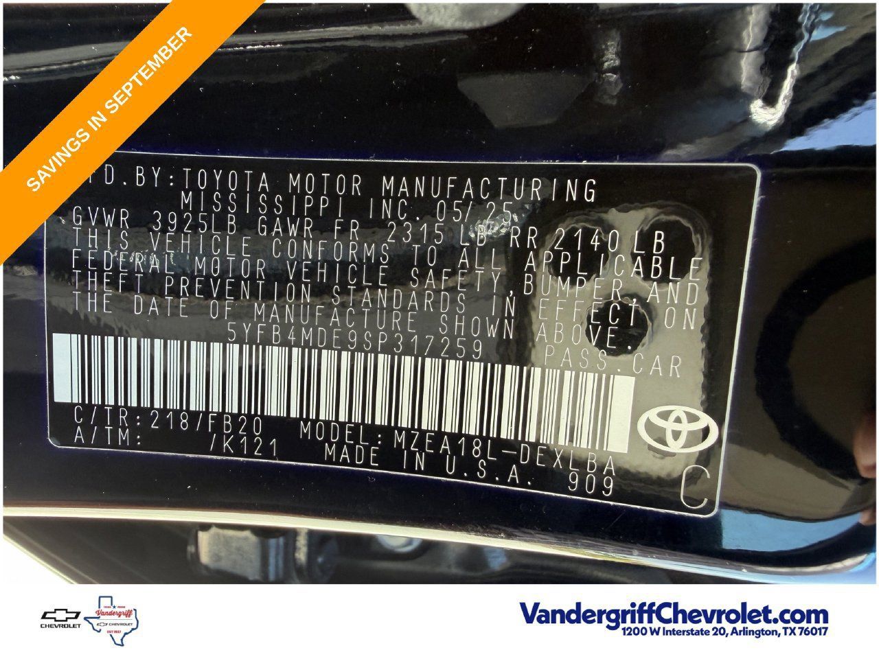 Used 2025 Toyota Corolla LE FWD image 27