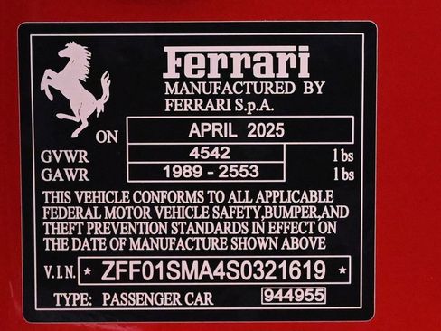 Certified 2025 Ferrari 296 GTS RWD image 30