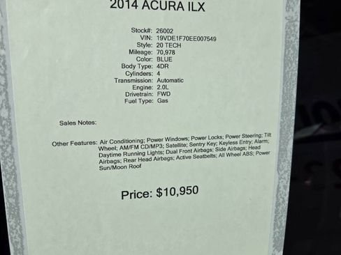 Used 2014 Acura ILX w/ Technology Package image 9