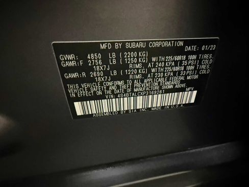 Certified 2023 Subaru Outback Onyx Edition image 38