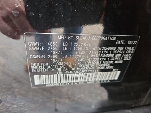 Used 2023 Subaru Outback Limited AWD/4WD image 59