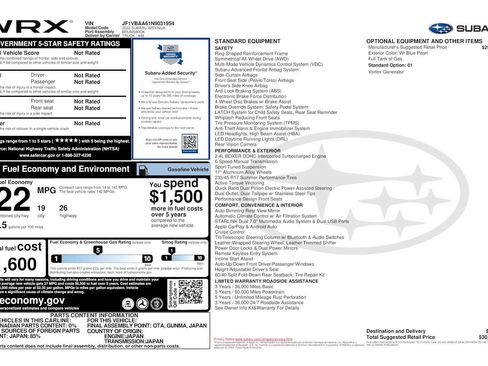 Used 2022 Subaru WRX image 30