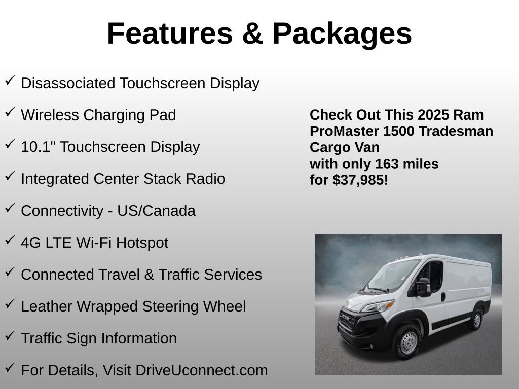 Used 2025 RAM ProMaster 1500 w/ Premium Convenience Group FWD image 22