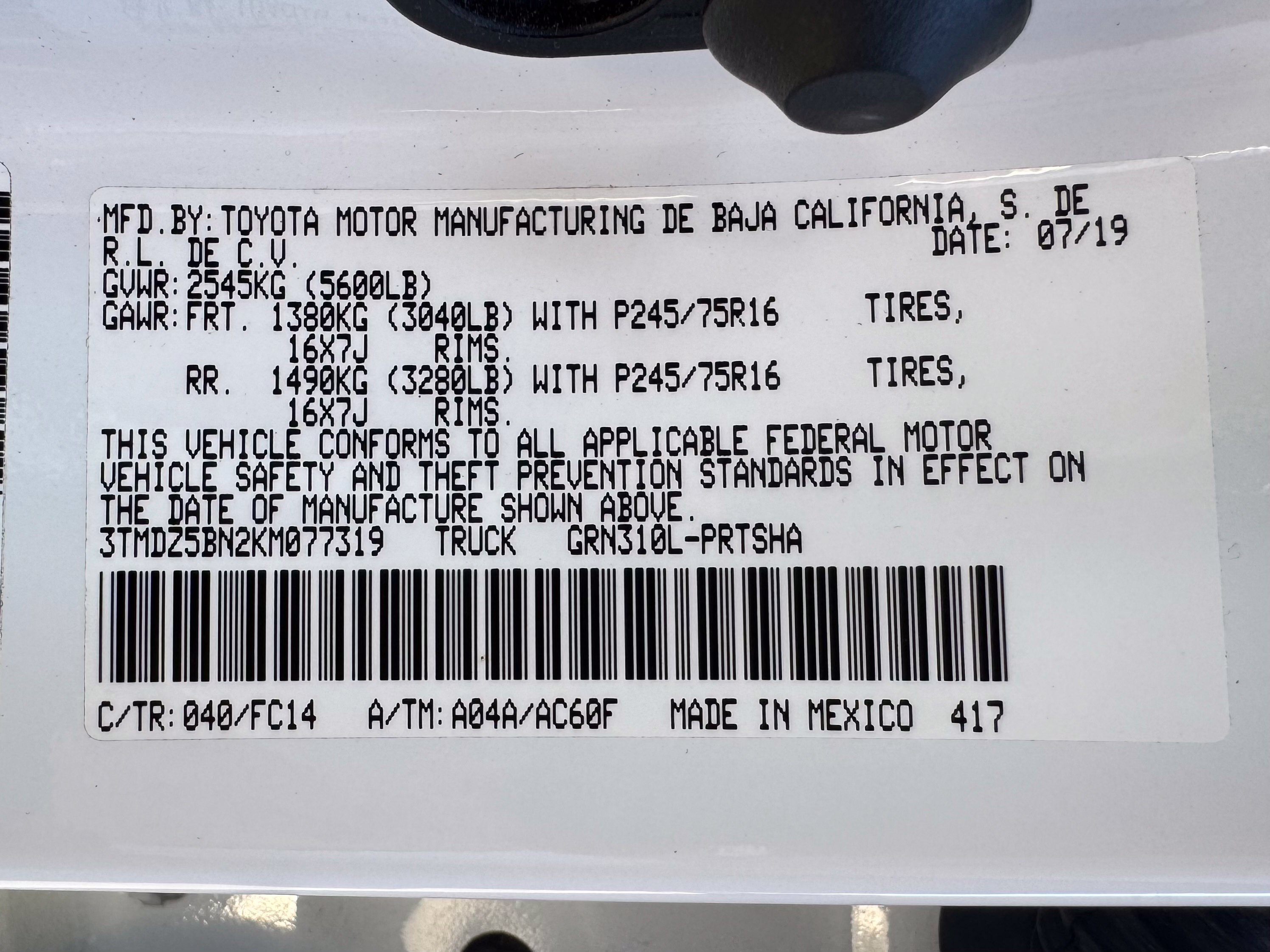 Used 2019 Toyota Tacoma SR5 AWD/4WD image 54