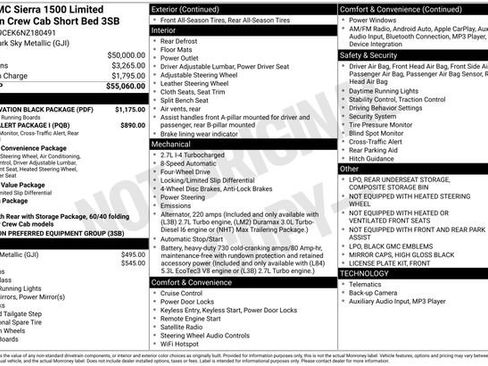 Used 2022 GMC Sierra 1500 Elevation w/ LPO, Elevation Black Package image 37