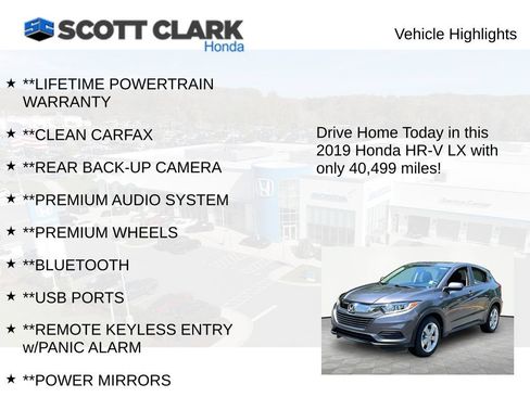 Used 2019 Honda HR-V LX image 11