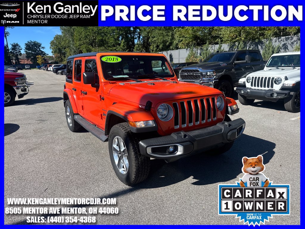 Used 2018 Jeep Wrangler Unlimited Sahara w/ Dual Top Group AWD/4WD image 1