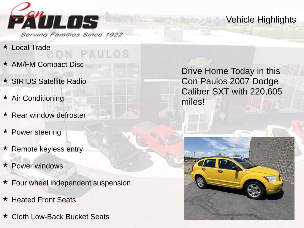 Used 2007 Dodge Caliber SXT FWD image 8