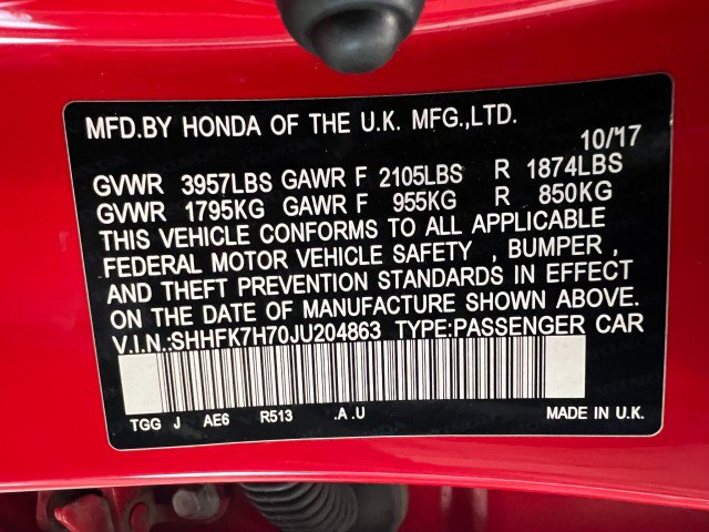 Used 2018 Honda Civic EX-L image 25