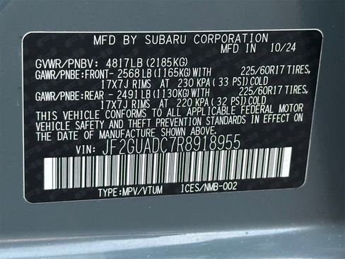 Certified 2024 Subaru Crosstrek 2.0i Premium w/ Crosstrek Mirror Package image 25