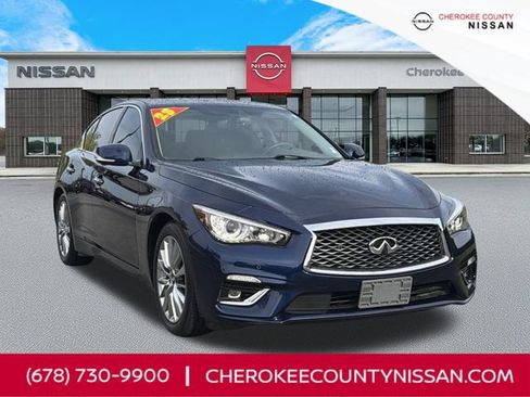 Used 2023 INFINITI Q50 Luxe w/ Cargo Package RWD image 1