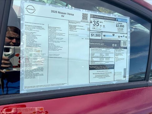 New 2025 Nissan Versa SV w/ Trunk Package image 24