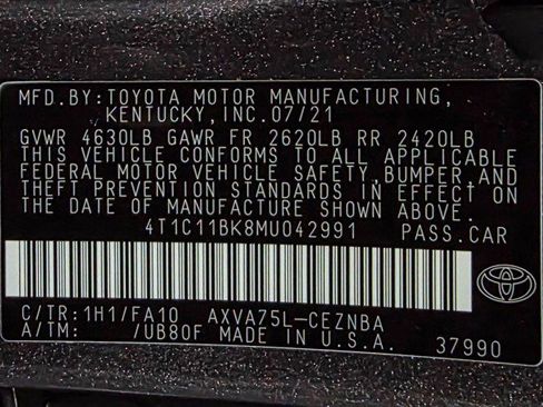 Used 2021 Toyota Camry LE w/ Cold Weather Package AWD/4WD image 39