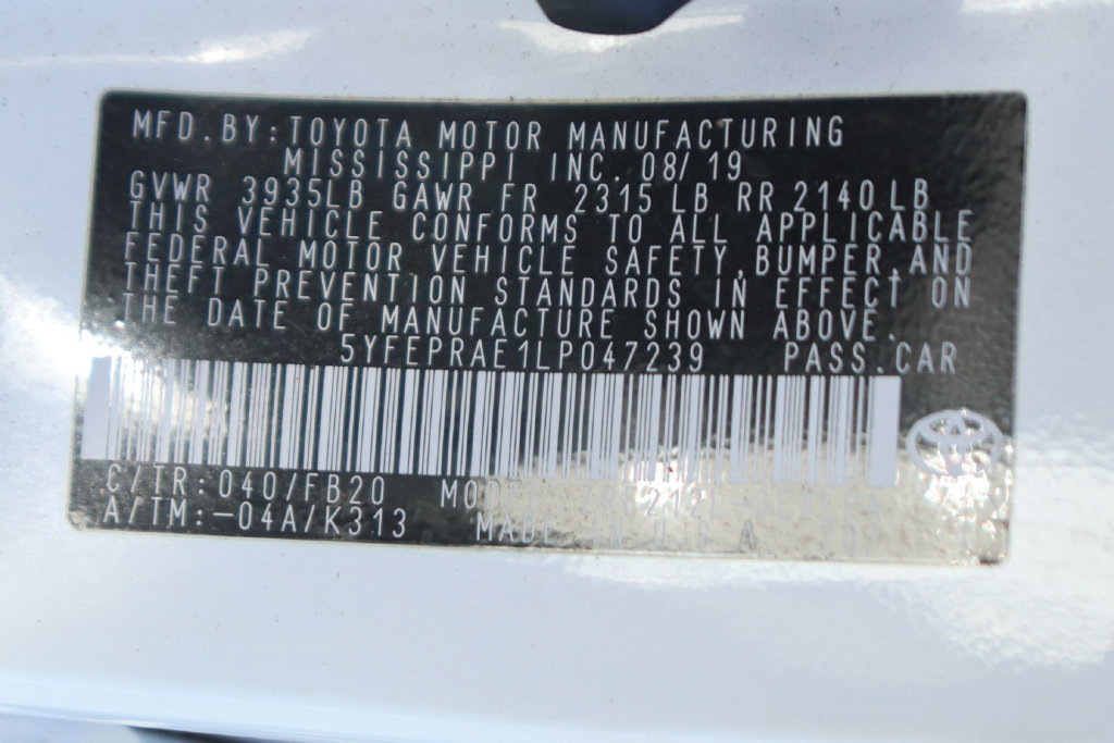 Used 2020 Toyota Corolla LE w/ Carpet Mat Package (TMS) FWD image 43