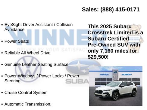 Used 2025 Subaru Crosstrek 2.5i Limited w/ Crosstrek Mirror Package image 13