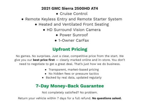 Used 2021 GMC Sierra 2500 AT4 w/ AT4 Premium Plus Package image 2