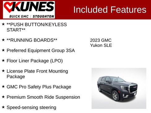 Used 2023 GMC Yukon SLE w/ Gmc Pro Safety Plus Package image 3