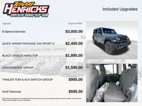 New 2026 Jeep Wrangler Unlimited Sport AWD/4WD image 8