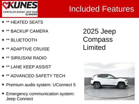 Used 2025 Jeep Compass Limited AWD/4WD image 2