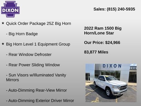 Used 2022 RAM 1500 Big Horn AWD/4WD image 4