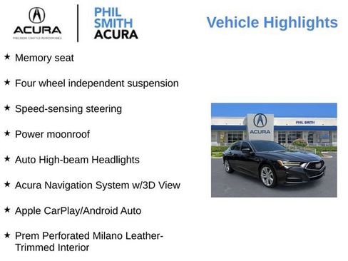 Used 2021 Acura TLX w/ Technology Package FWD image 12