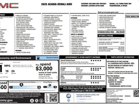 Used 2025 GMC Acadia Denali AWD/4WD image 5