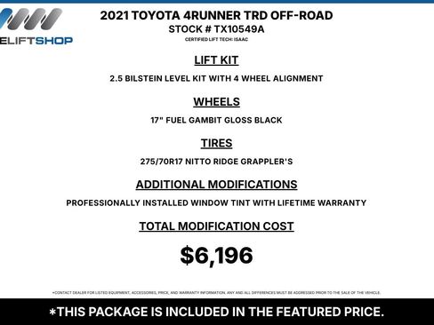 Used 2021 Toyota 4Runner TRD Off-Road AWD/4WD image 2