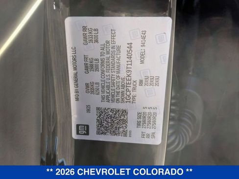 New 2026 Chevrolet Colorado Trail Boss AWD/4WD image 38