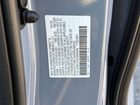 New 2026 Honda Odyssey Touring image 37