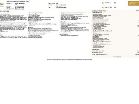 Used 2019 Chevrolet Colorado W/T w/ WT Convenience Package image 9