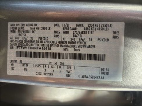Used 2022 Ford F150 XLT w/ Equipment Group 302A High AWD/4WD image 36