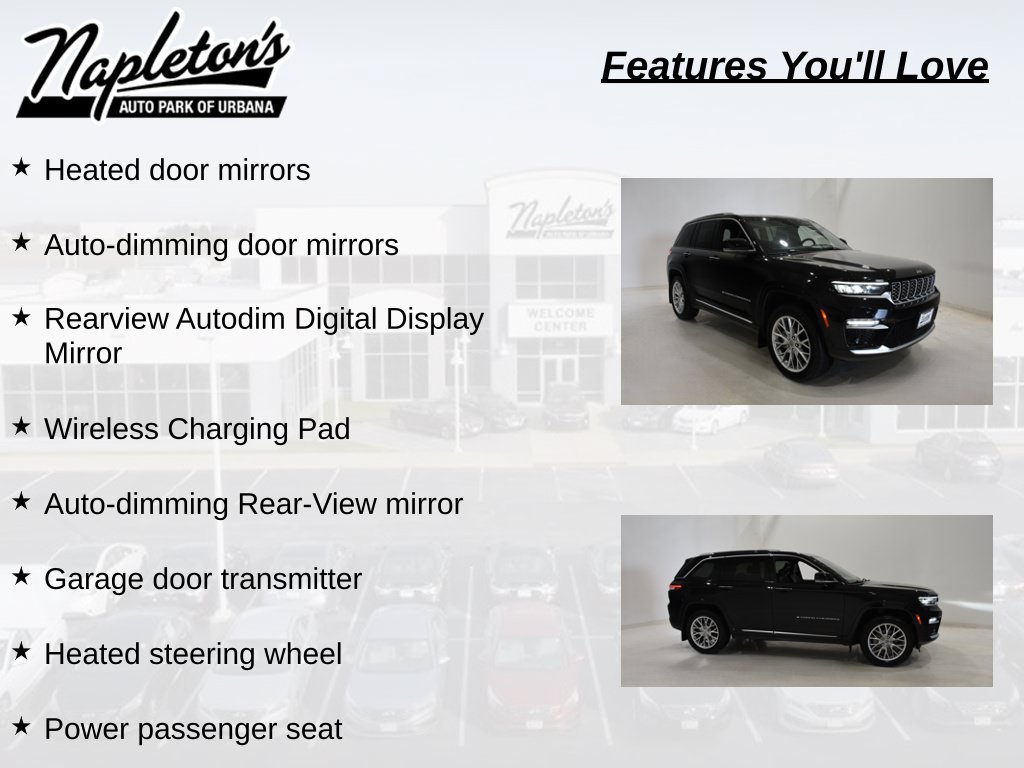 Used 2022 Jeep Grand Cherokee Summit w/ Adv Protech Group IV AWD/4WD image 27