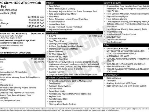 Used 2022 GMC Sierra 1500 AT4 w/ Sierra Safety Plus Package image 36