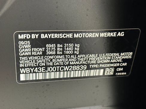 New 2026 BMW i7 eDrive50 w/ M Sport Package image 21