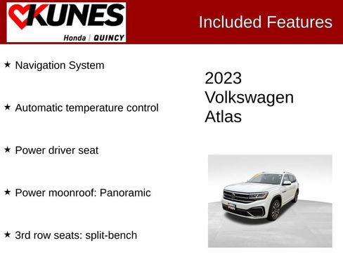 Used 2023 Volkswagen Atlas SEL Premium AWD/4WD image 2
