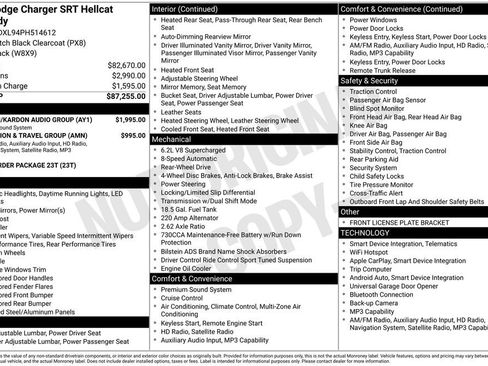 Used 2023 Dodge Charger SRT Hellcat w/ Harman/Kardon Audio Group image 6