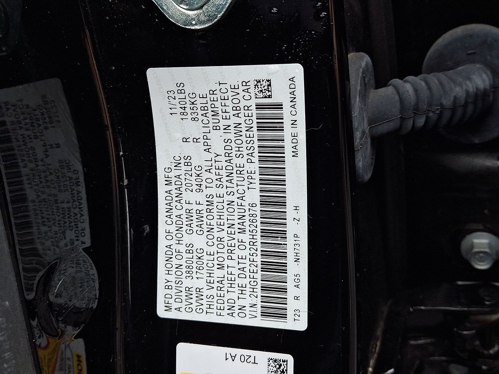 Certified 2024 Honda Civic Sport image 19