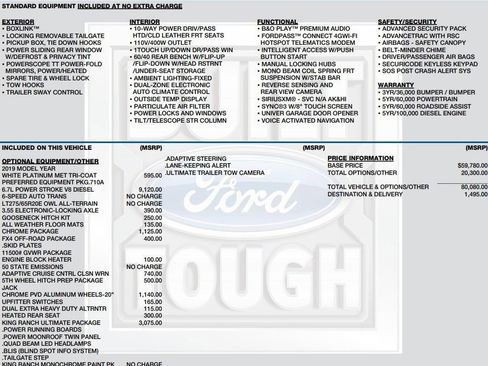 Used 2019 Ford F350 King Ranch w/ King Ranch Ultimate Package AWD/4WD image 2