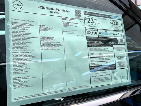 New 2026 Nissan Pathfinder SL AWD/4WD image 17