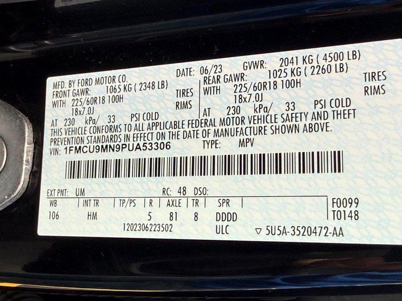 Used 2023 Ford Escape ST-Line w/ Tech Pack #1 AWD/4WD image 31