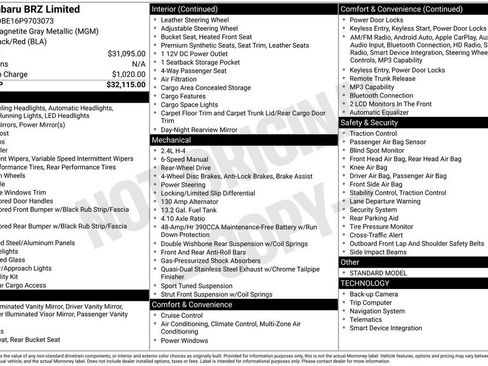Used 2023 Subaru BRZ Limited image 6